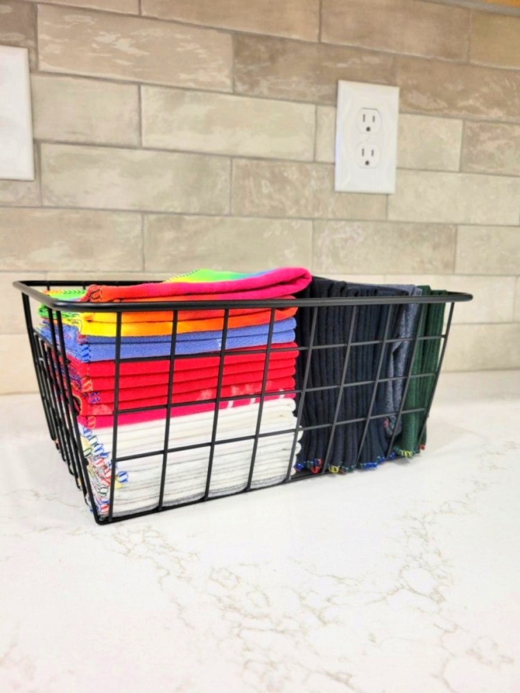 photo of smart towels made of 100% cotton knit fabric replaces paper towels urbanhandmades.com